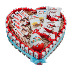 Duże Serce z kinderków dla chłopczyka