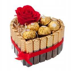 Serce z merci tort prezent na urodziny imieniny