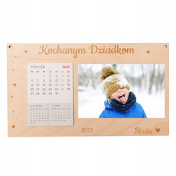 PREZENT na Dzień Babci i Dziadka Kalendarz ze zdjęciem 2025 rok Imiona