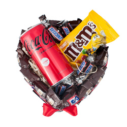 Serce Snickers box świetny prezent dla chłopaka