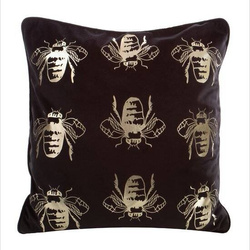 Poduszka dekoracyjna BLINK CZARNA 45X45 PIPING